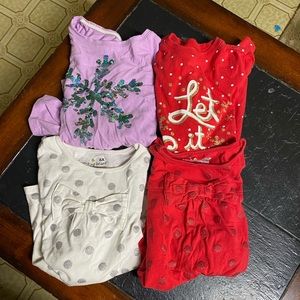 4 girls size 6 long sleeves